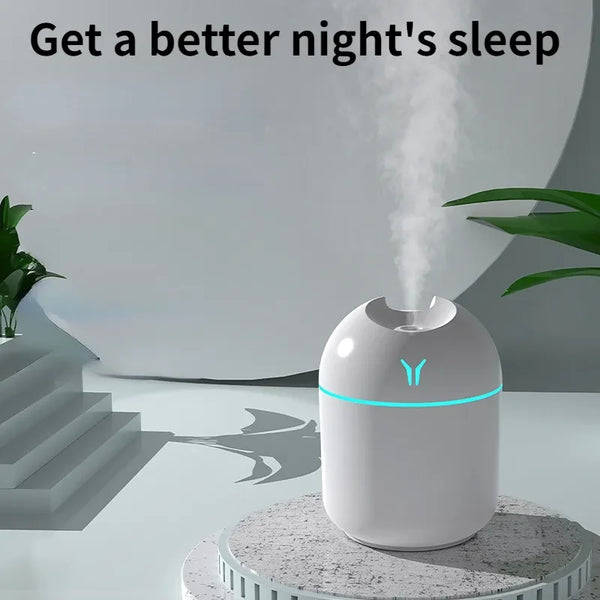 Mini USB Aromatherapy Humidifier with Romantic Light