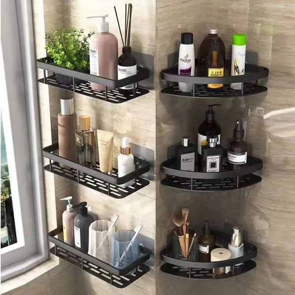 Wall Mount Corner Bathroom Shelves Shower Storage Rack