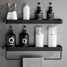 Black Corner Bathroom Shelf