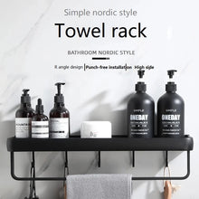 Black Corner Bathroom Shelf