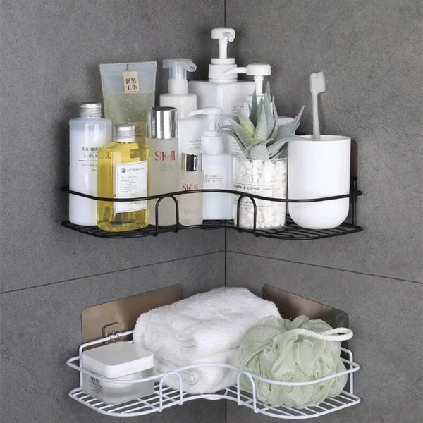 Wall Mounted Corner Bathroom Shelf