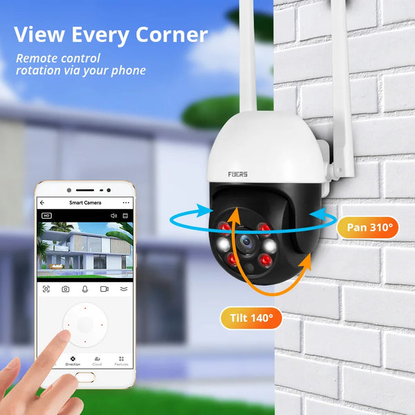 Auto-Tracking WiFi Surveillance CCTV Camera