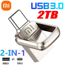 Xiaomi U Disk 2TB 1TB High Speed USB 3.1 Flash Drive Type C Interface Phone Computer Mutual Transmission Portable USB Memory