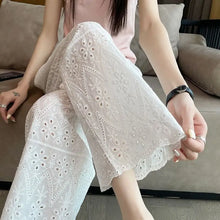 Summer Solid Color High Waist Wide Leg Pants