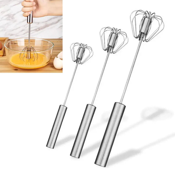 Self-Turning Egg Whisk