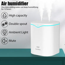 USB Air Humidifier with Double Spray Por